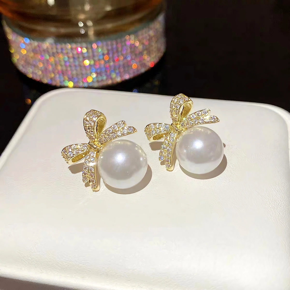 18K gold-plated 925 silver stud gemstone Earrings3
