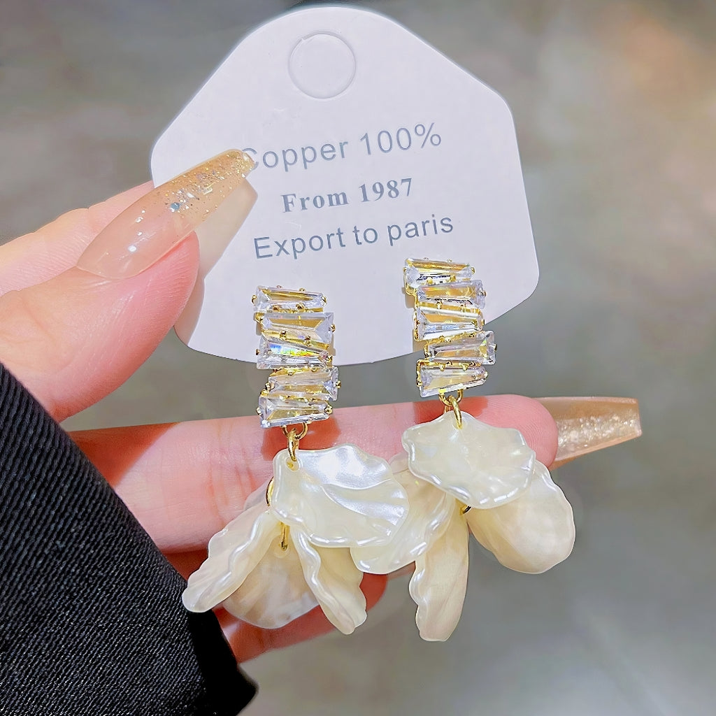 18K gold-plated 925 silver stud gemstone Earrings4